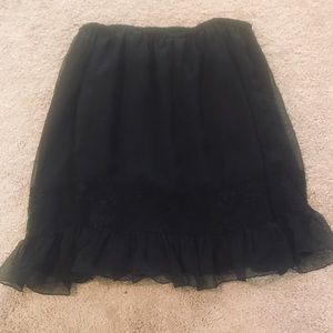 Midi Black Skirt